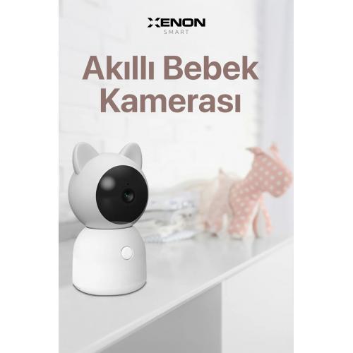 Akıllı Bebek Kamerası Sıcaklık ve Nem Ölçümü ve Ninni Çalma Smart Baby Camera