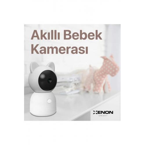 Akıllı Bebek Kamerası Sıcaklık ve Nem Ölçümü ve Ninni Çalma Smart Baby Camera