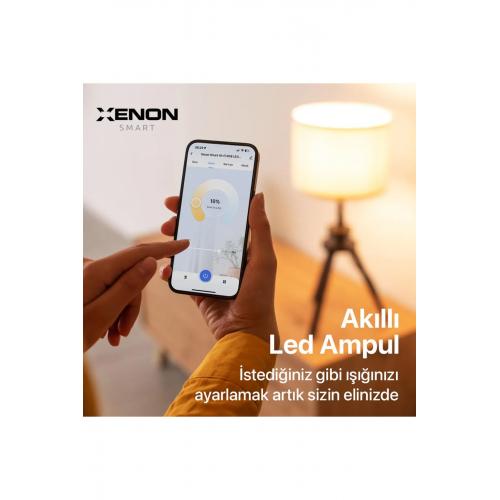 Akıllı Led Ampul, Sesli Kontrol, Wi-fi +bluetooth Kontrol(3 Adet)