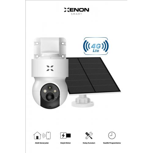 Akıllı Dış Ortam Kamerası Güneş Enerjili 4G Sim Kartı Destekli Smart Outdoor Camera