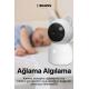 Akıllı Bebek Kamerası Sıcaklık ve Nem Ölçümü ve Ninni Çalma Smart Baby Camera