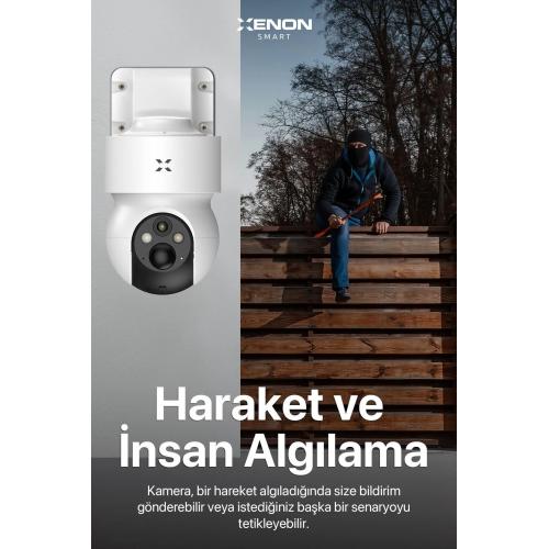 Akıllı Dış Ortam Kamerası Güneş Enerjili 4G Sim Kartı Destekli Smart Outdoor Camera