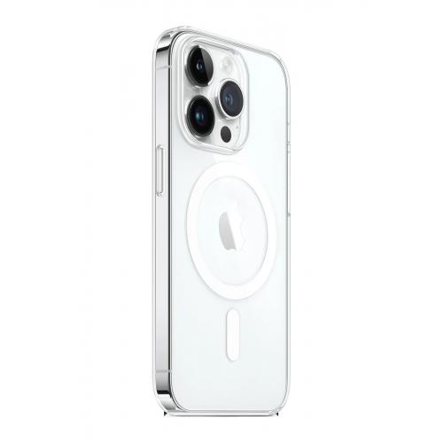 iPhone 15 Pro Max için MagSafe özellikli Mika Sert Kristal Şeffaf Kılıf