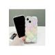 iPhone 13 Kristal Desenli Beyaz Degrade Silikon Kılıf