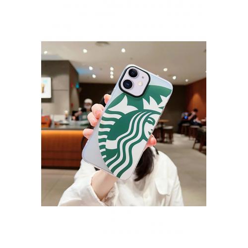 Iphone 11 Starbucks Hologramlı Silikon Mika Kılıf