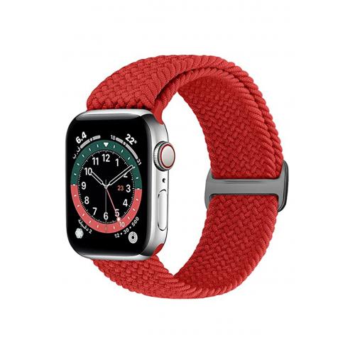 Apple Watch 8/se/7/6/5/4/3/2/1 Tüm Seriyle Uyumlu Premium Örgü Solo Loop Kordon - 42/44/45mm