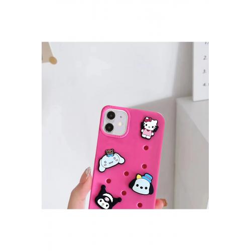 iPhone 11 Premium Tasarım Hello Kitty Jel Silikon Kılıf