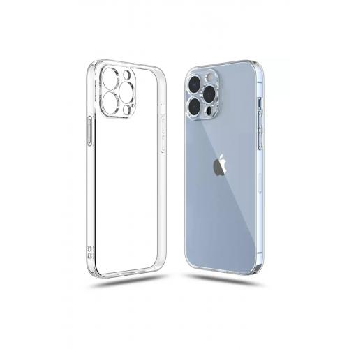 iPhone 15 Pro Max Silikon Kılıf - Clear White