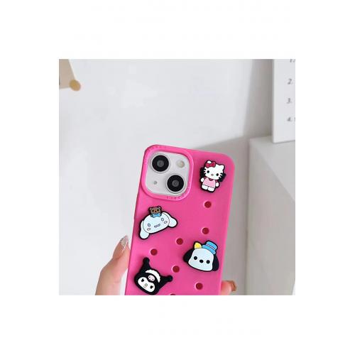iPhone 13 Premium Tasarım Hello Kitty Jel Silikon Kılıf