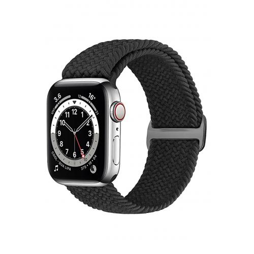 Apple Watch 8/se/7/6/5/4/3/2/1 Tüm Seriyle Uyumlu Premium Örgü Solo Loop Kordon - 38/40/41mm