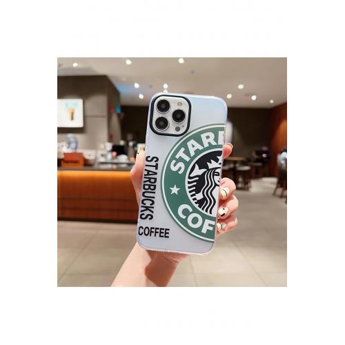 Iphone 14 Pro Max Starbucks Hologramlı Silikon Mika Kılıf