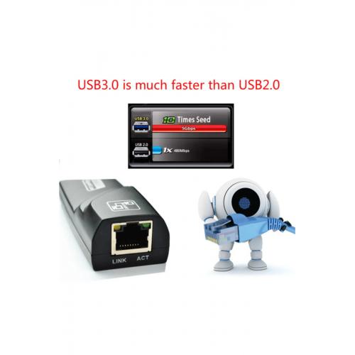 Cf13 Usb 3.0 1000mbps Yüksek Hızlı Gigabit Ethernet Lan Ağ Adaptör Rj45 Çevirici