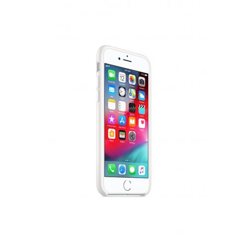 Apple 7/8 Uyumlu Silikon Ultra Slim Mikrofiber Astarlı Telefon Kılıfı-white/beyaz