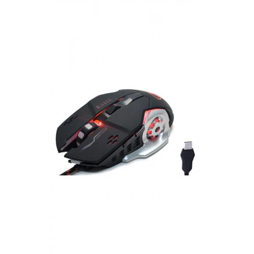 T60 2400 Dpı Rgb Işıklı Usb Profesyonel Kablolu Optik Oyuncu Mouse