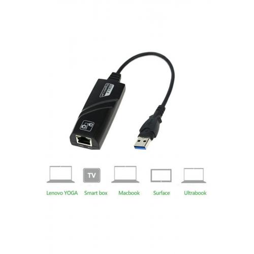 Fc-13 Usb 3.0 1000mbps Yüksek Hızlı Gigabit Ethernet Lan Ağ Adaptör Rj45 Çevirici