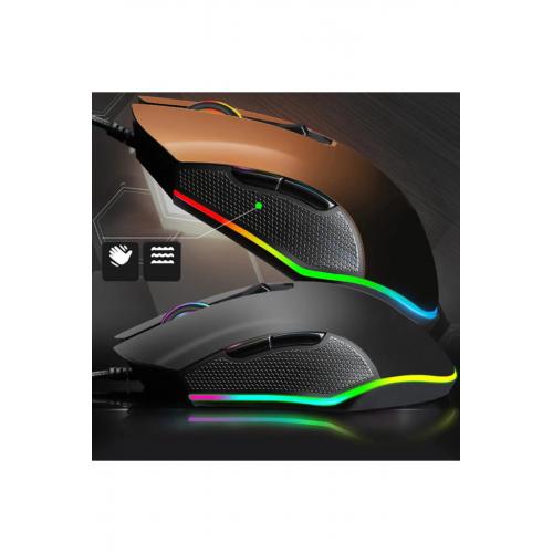 T40 2400 Dpı Rgb Işıklı Profesyonel Kablolu Optik Oyuncu Mouse