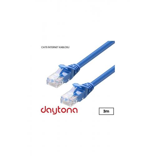 Cat6 Gigabit Internet Ethernet 10gbps Rj45 Lan Kablosu 3 Metre (2 ADET) A4611