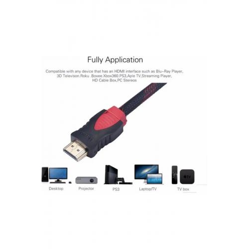 A4241 4K HDMI Kablosu 1.4b Ethernet Destekli 3D HDMI Görüntü Kablosu (10 Metre)