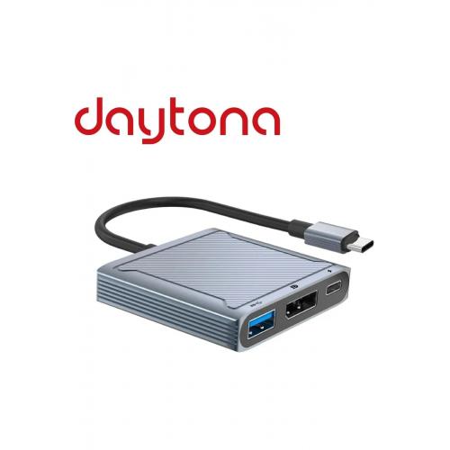 Dp-01 Type-c To Displayport Multifunction 8k 60hz Çevirici Dönüştürücü Aktarıcı Adaptör