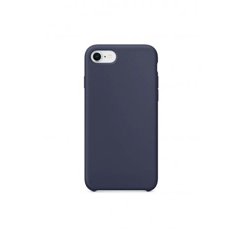 Apple 7/8 Uyumlu Silikon Ultra Slim Mikrofiber Astarlı Telefon Kılıfı-midnight Blue/gece Mavi