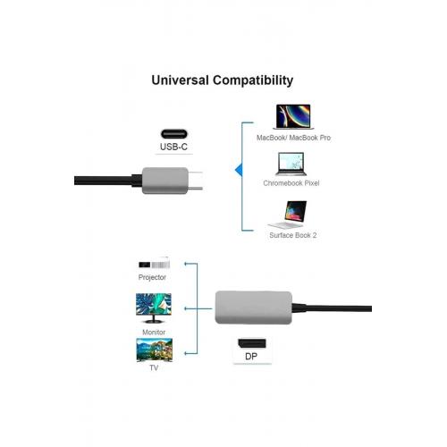 Fc30 / Hc67 Type-c™ To Display Port 4k Ultra Hd Görüntü Aktarıcı Çevirici Adaptör