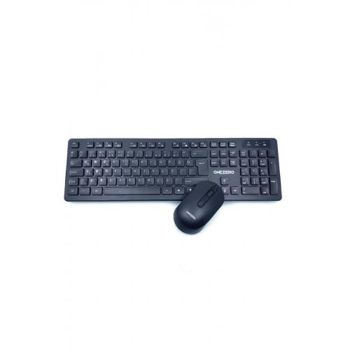 Onezero Kablosuz Klavye ve Mouse Set  Siyah - ZR-700