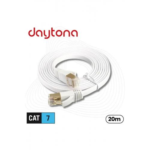 Cat7 Gigabit Flat Ethernet Rj45 Modem 10gbps 600mhz Internet Kablosu (20 METRE) A4453