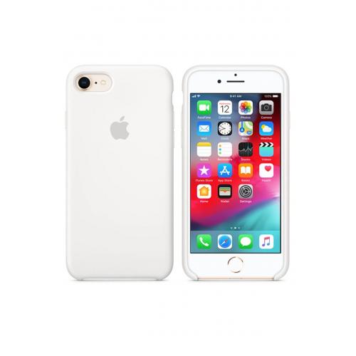 Apple 7/8 Uyumlu Silikon Ultra Slim Mikrofiber Astarlı Telefon Kılıfı-white/beyaz