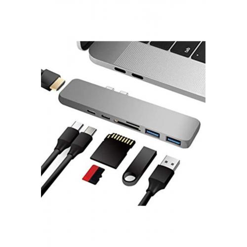 Macbook Uyumlu 7in1 Type-c Hd 4k Card Reader & Hub