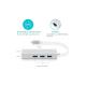 Fc05-g Type-c To 3 X 3.0 Usb Rj45 Gigabit 1000mbps Lan Ethernet Çevirici Macbook Uyumlu