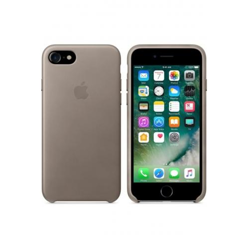 Apple Iphone 7/8 Telefon Uyumlu Ultra Slim Mikrofiber Deri Kılıf - Vizon