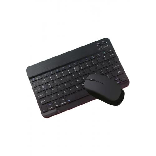 Mk-4 Kablosuz Ergonomik Apple Manyetik Tablet Kılıf Uyumlu Klavye Mouse Kiti(TürkçeQ Klavye)