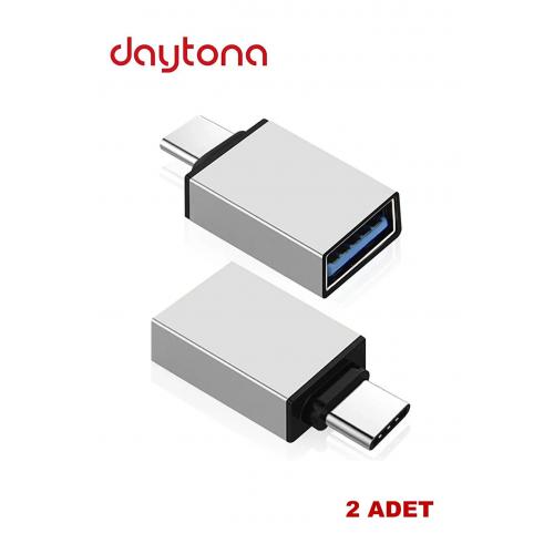 Dr01 Macbook Uyumlu Type-c -usb 3.0 Otg Usb Flash Driver Klavye Mouse Dönüştürücü Adaptör (2 ADET)