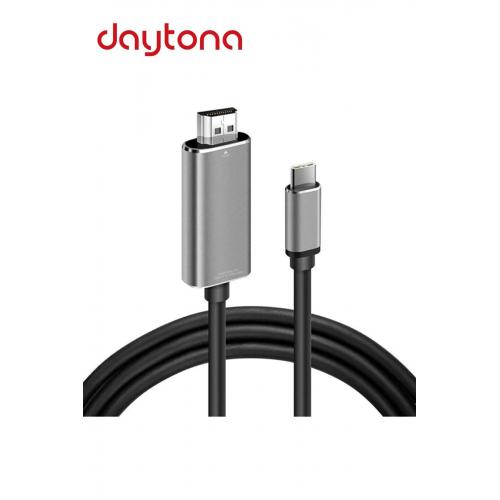 Ch-01 Type-c To 4k Ultra Full Hd Hdmı Usb-c Tak Çalıştır Görüntü Aktarım Kablosu-2m