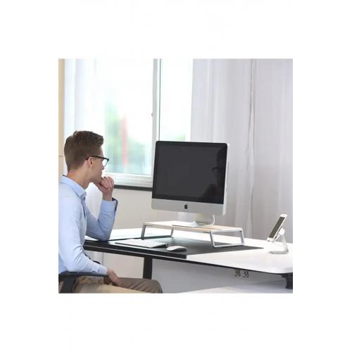 ZR-488 Ergonomik 4x USB Çıkışlı Masaüstü Monitör-Bilgisayar Yükseltici Stand