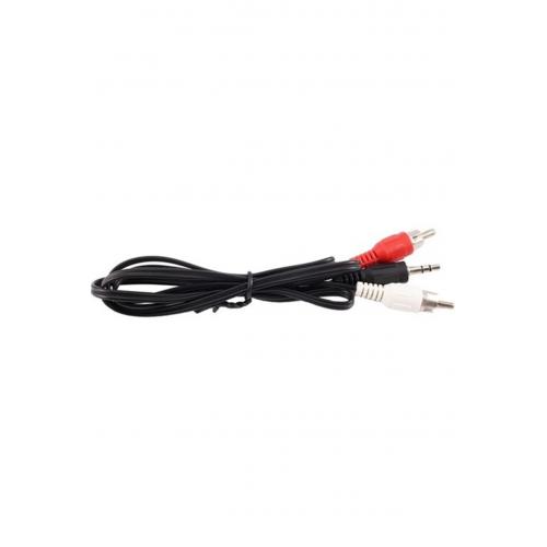 Sk-01 3.5mm Erkek To 2 Rca Erkek Ses Kablosu - 1m