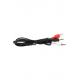 Sk-01 3.5mm Erkek To 2 Rca Erkek Ses Kablosu - 1m