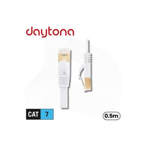 Cat7 Gigabit Flat Ethernet Rj45 Modem 10gbps 600mhz Internet Kablosu (0.5 METRE) A4980