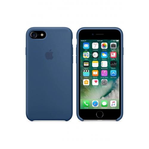 Apple 7/8 Uyumlu Silikon Ultra Slim Mikrofiber Astarlı Telefon Kılıfı-ocean Blue/okyanus Mavi