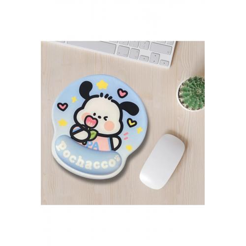 Desenli Ergonomik Desenli Mouse Pad Mavi - Pochacco