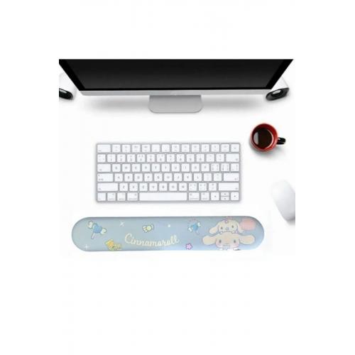 Desenli Ergonomik Desenli Mouse Pad Ve Bilek Desteği Set - Mavi-cinnamaroll