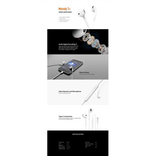 Riversong Wired Earphone Melody T+ Kablolu Kulak içi Kulaklık Beyaz