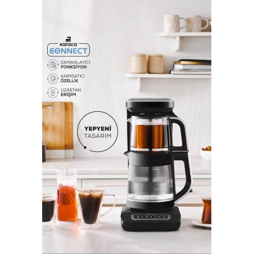 Robotea Pro Connect 4 in 1 Konuşan Cam Çay Makinesi Silver