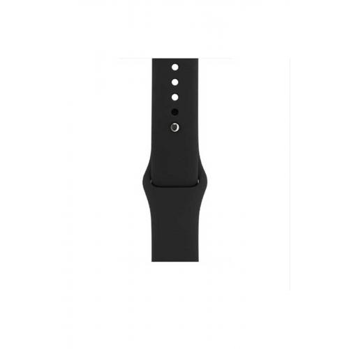 Apple Watch 7 (41mm) Uyumlu Klasik Silikon Kordon Siyah