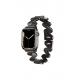 Apple Watch 3 4 5 6 7 8 9 SE Ultra/Ultra-2 Uyumlu 42-44-45-49mm Metal kordon-80 Siyah