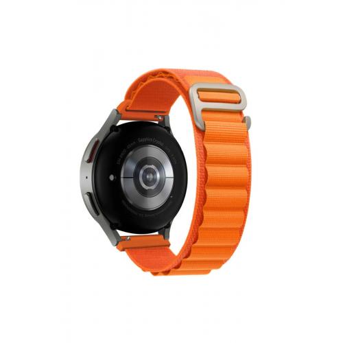 Honor Watch Gs Pro 22mm Uyumlu Alpine Loop Hasır Kordon Turuncu Kordon-74