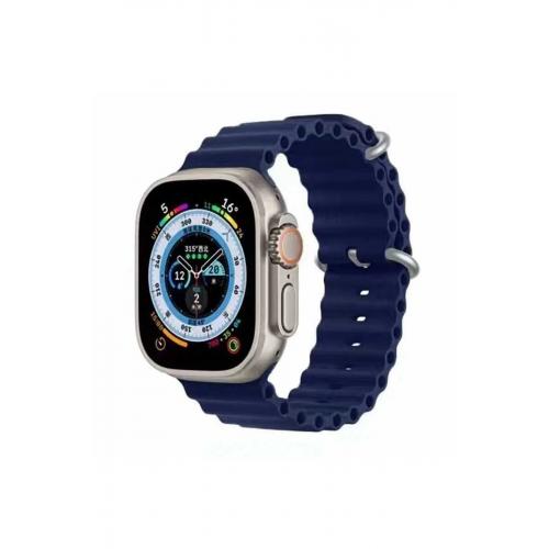 Apple Watch 42mm Silikon Kordon Lacivert Kordon-75