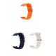 Apple Watch 3 Uyumlu 38mm Ocean Silikon Kordon 3'lü Set-B20