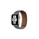 Apple Watch 3 4 5 6 7 8 9 SE Ultra/Ultra-2 Uyumlu 42-44-45-49mm Suni Deri Kordon-34 Gri