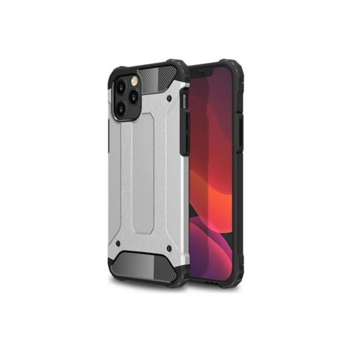 Apple Iphone 12 Pro Kılıf Çift Katmanlı Armour Case Gri